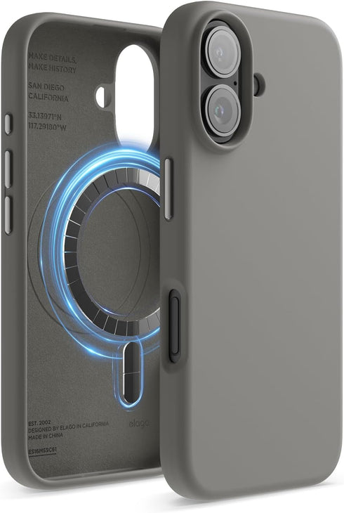 elago iPhone 16 Case Magnetic Liquid Silicone (MagSafe)
